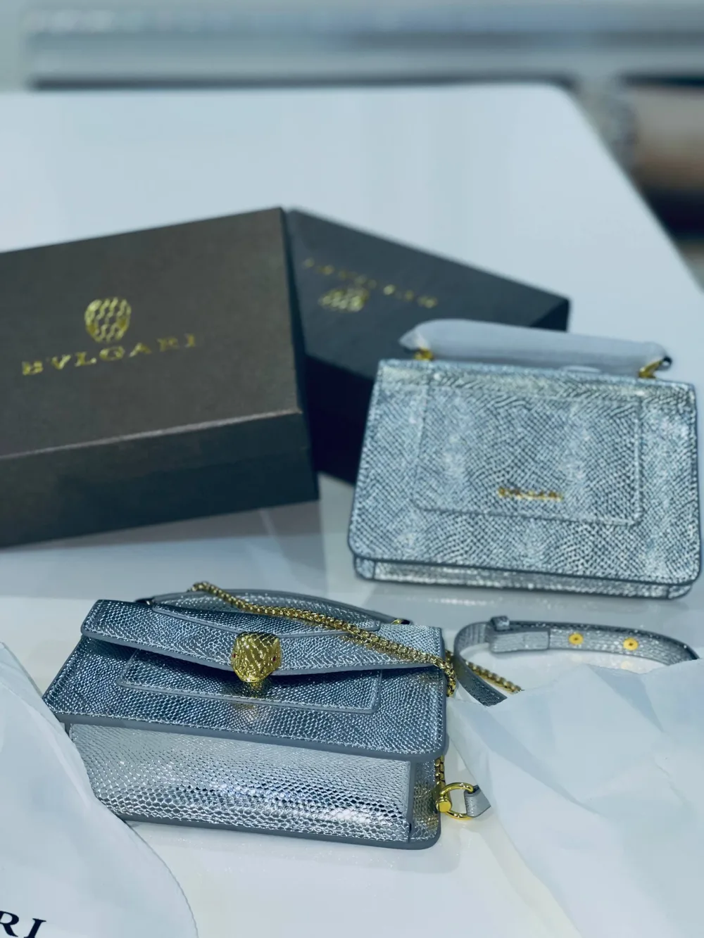 Sac Bvlgari Serpenti Silver