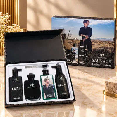Coffret Cadeaux Parfum SV - Sauvage - 5Pcs Pour Homme