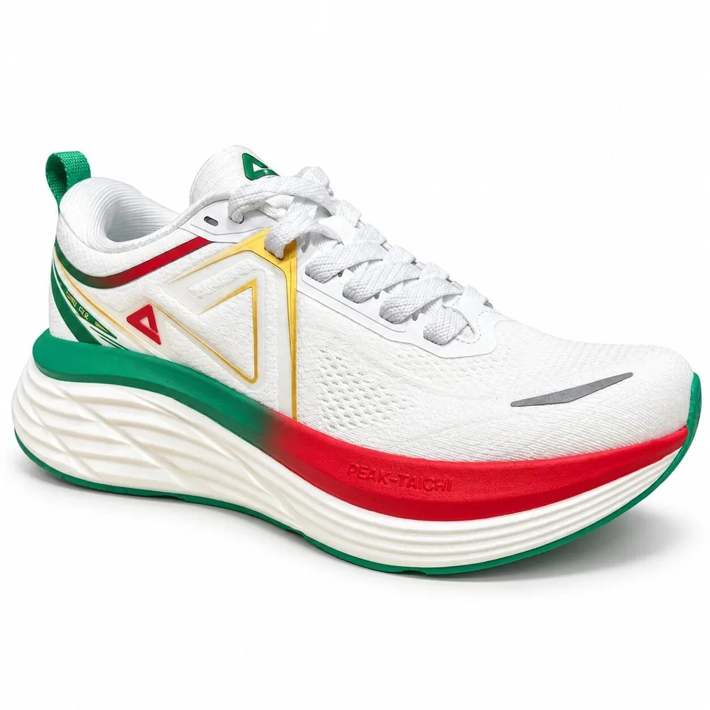 Peak Turbo MCA Running Shoes White Green Red