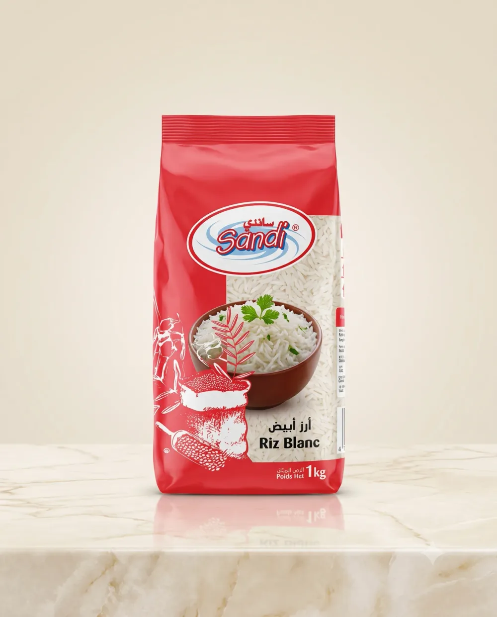 ارز ابيض ساندي 1كغ