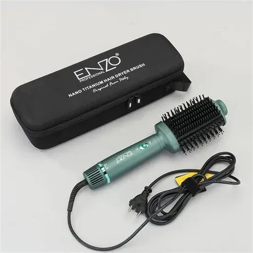 فرشاة ENZO EN-4110 الحرارية 2 في 1 لتجفيف وتصفيف الشعر – 1500 واط