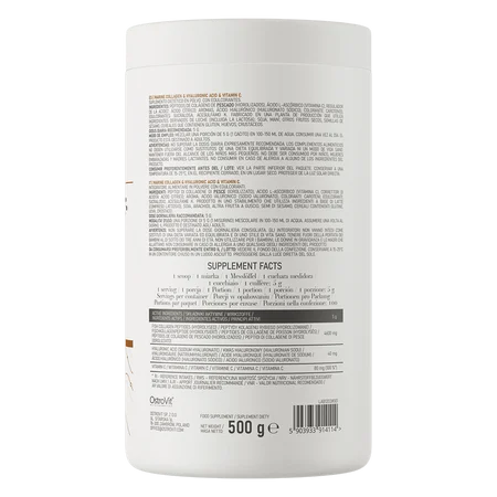 Collagène marin + Acide Hyaluronique + Vitamine C 500 g