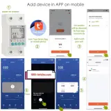Protecteur de tension et d'ampérage SMTONOFF 63A, WiFi Tuya Smart
