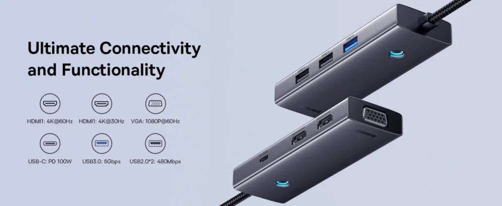 USB HUB BASEUS 7IN1 ORIGINAL
