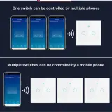 Interrupteur Tactile intelligent Wifi Tuya Smart, sans ou avec Neutre