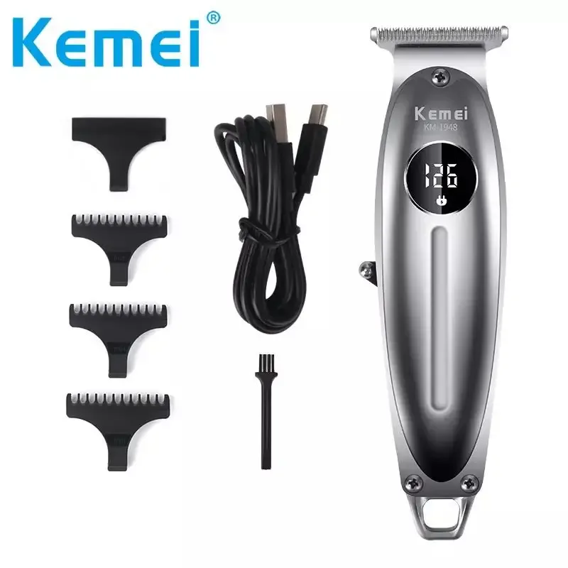 Kemei KM-1948 Tondeuse 5W – 1400mAh, 7500 RPM, USB Type-C