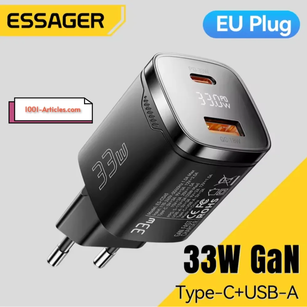 Chargeur Rapide Charge PD33W Original - ESSAGER