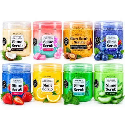 BIO BELLE Slime Scrub Gommage – Exfoliant pour le corps & Visage 400g