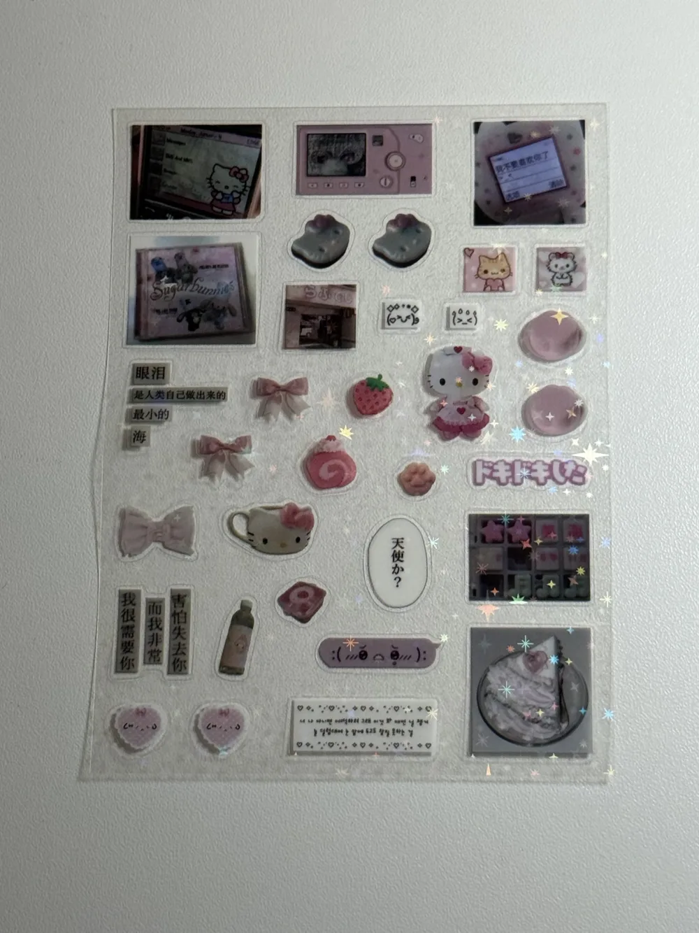 Water proof hello kitty stickers sheet