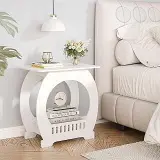 Round Side Table with Magazine Rack CNC File