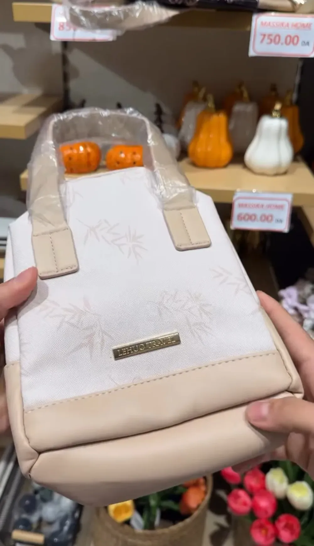 Sac Isotherme Élégance – Motif Feuilles