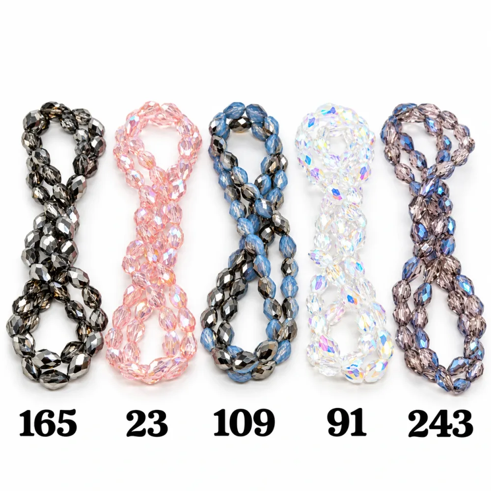 Cristal Goute 8*11 Qty:10 fil