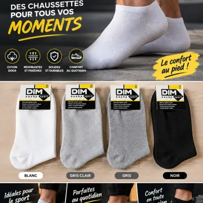 Chaussettes courtes pour homme