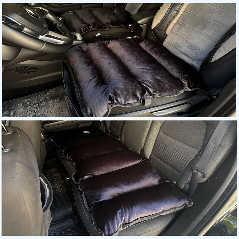 Pack Housse de Protection Siège Auto en Velours Rembourrée Confortable et Moelleux 3PCS – طقم أفرشة مقاعد السيارة جد مريحة
