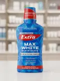 غسول الفم "Natura Extra" بنكهة الفحم النشط (Max White).