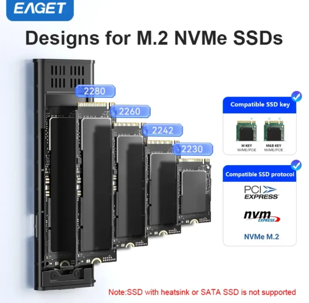 ENCLOSURE NVME ORIGINAL EAGET