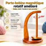 Porte Bobine a Laine Rotatif Magnétique