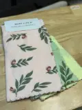 Lot de Serviettes Microfibre Motif Floral