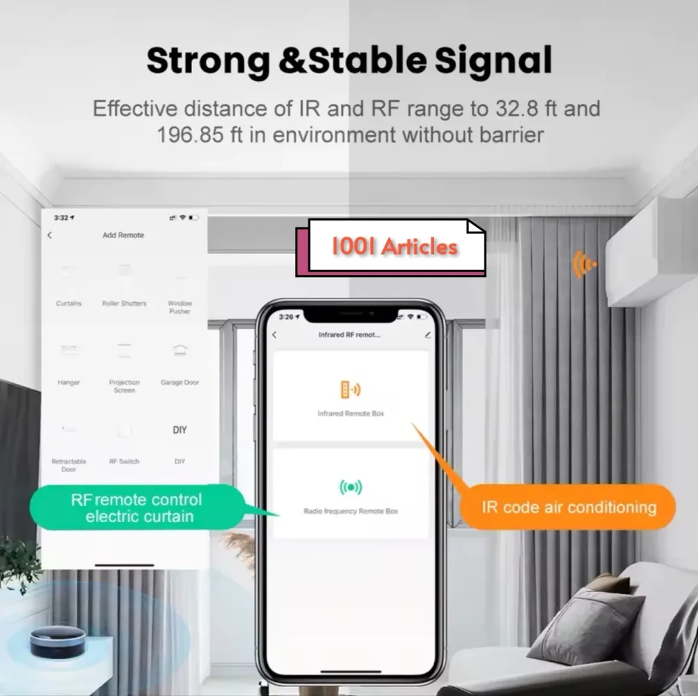 Tuya IR + RF Smart télécommande Universelle - Siri - Alexa et Google Home