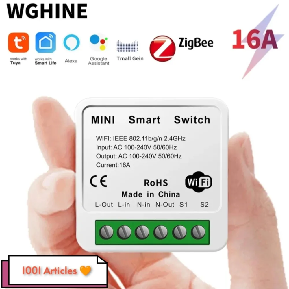 Mini Switch Tuya Smart - WiFi / Zigbee