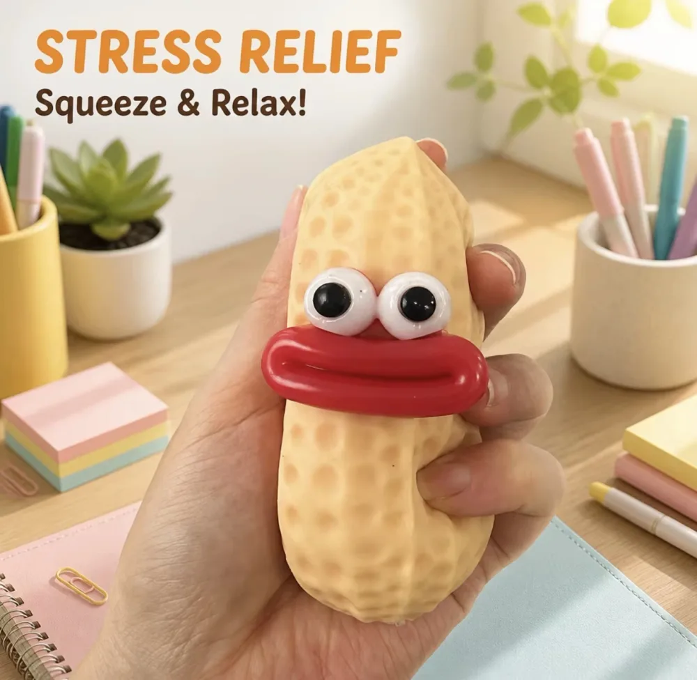 Peanut crunch face , Squishy