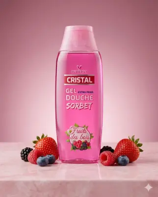 Cristal جال دوش بعطر فواكه الغابة 300ml