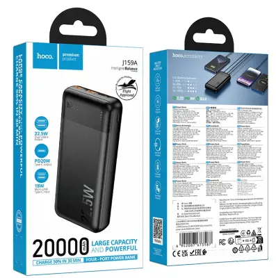 Power bank J159A Essence 22.5W + PD20W 20000mAh