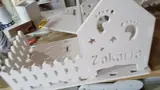 Personalized Baby Cradle Organizer CNC File