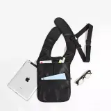 Sacoche sous-bras Anti-vol Multi-Poche Design Élégant Pour Voyage Quotidien