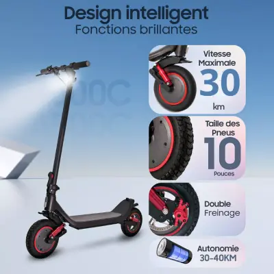 trottinete electrique ACE A500 c puissance 500W vitesse 30 KM/H