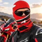 Cagoule Moto Thermique Balaclava Redbull - قناع واقي وجه كامل حراري للدراجات النارية