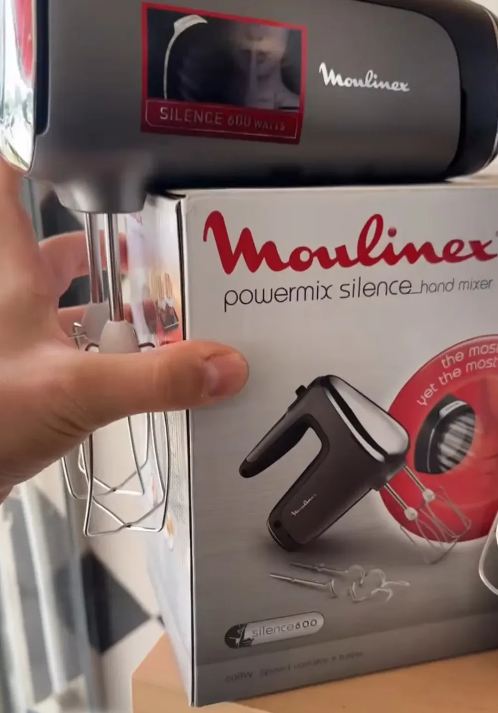 Moulinex Powermix Silence – Batteur à Main 600W, Ultra Silencieux
