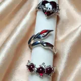 Lot de 3 Bagues style Y2K