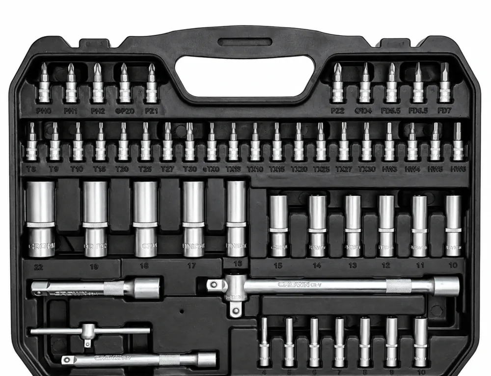 Caisse a outils 171PCS CROWN CPHSW-XE171BDA