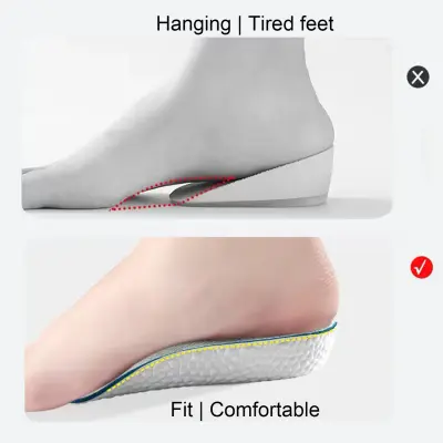 Semelles de chaussures orthopédiques pour augmenter la hauteur 3.5cm - نعل زيادة الطول وتصحيح القوام