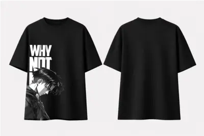 T-shirt Oversize Attack on Titan - Livaï Ackerman