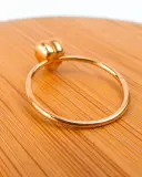 BAGUE FINE COEUR ROUGE