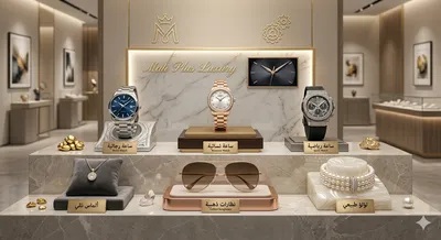 ساعات,نظارات ومجوهرات.