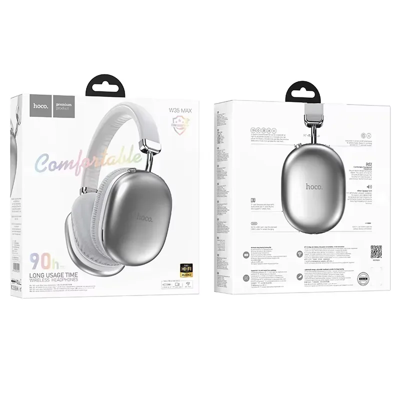 Casque Bluetooth Hoco W35 Max – 90H d’Autonomie