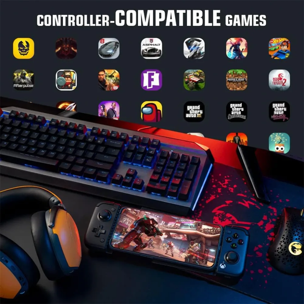 Manette de jeu mobile GameSir X2 Pro pour Android Type-C et iPhone 15 1 Mois Game Pass Ultimate