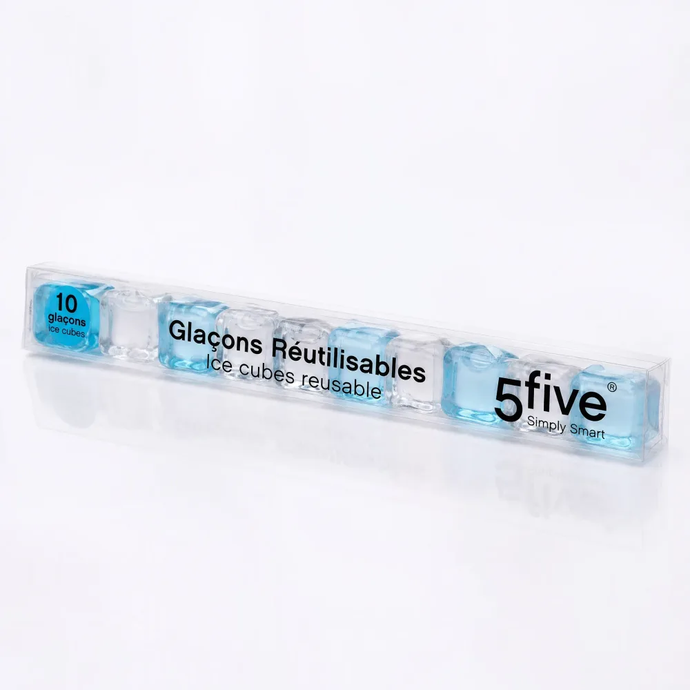 5FIVE Simply Smart – Glaçons cubiques réutilisables (x10)
