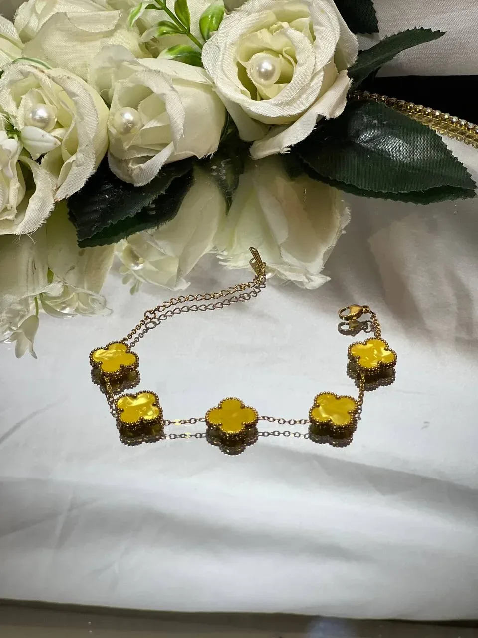 سوار Van Cleef & Arpels 🍀🪙(ورقة الحظ)