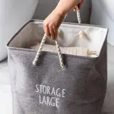 Panier à vêtements de grande capacité durable – سلة تجميع ملابس الغسيل