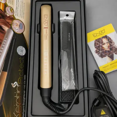 مكواة شعر ذكية بطبقة سيراميك- ENZO Professional Keratin Protect EN-3860