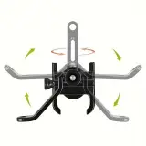 Support Téléphone Vélo et Moto En Aluminium Fixation Griffe d'Aigle Ultra-Stable Orientable à 360° - حامل الهاتف المعدني والمقاوم للصدمات للدراجات النارية والبرية