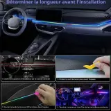 More Colorfull Éclairage d'Ambiance LED Intérieur Voiture RGB et Fibre Optique - إضاءة داخلية للسيارة مع ألياف ضوئية