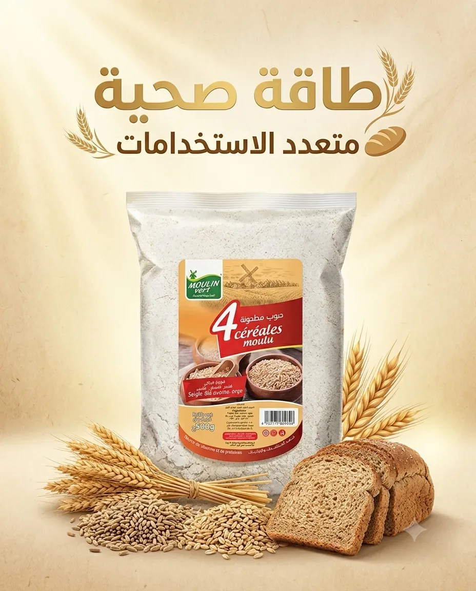 4 حبوب مطحونة 500غ