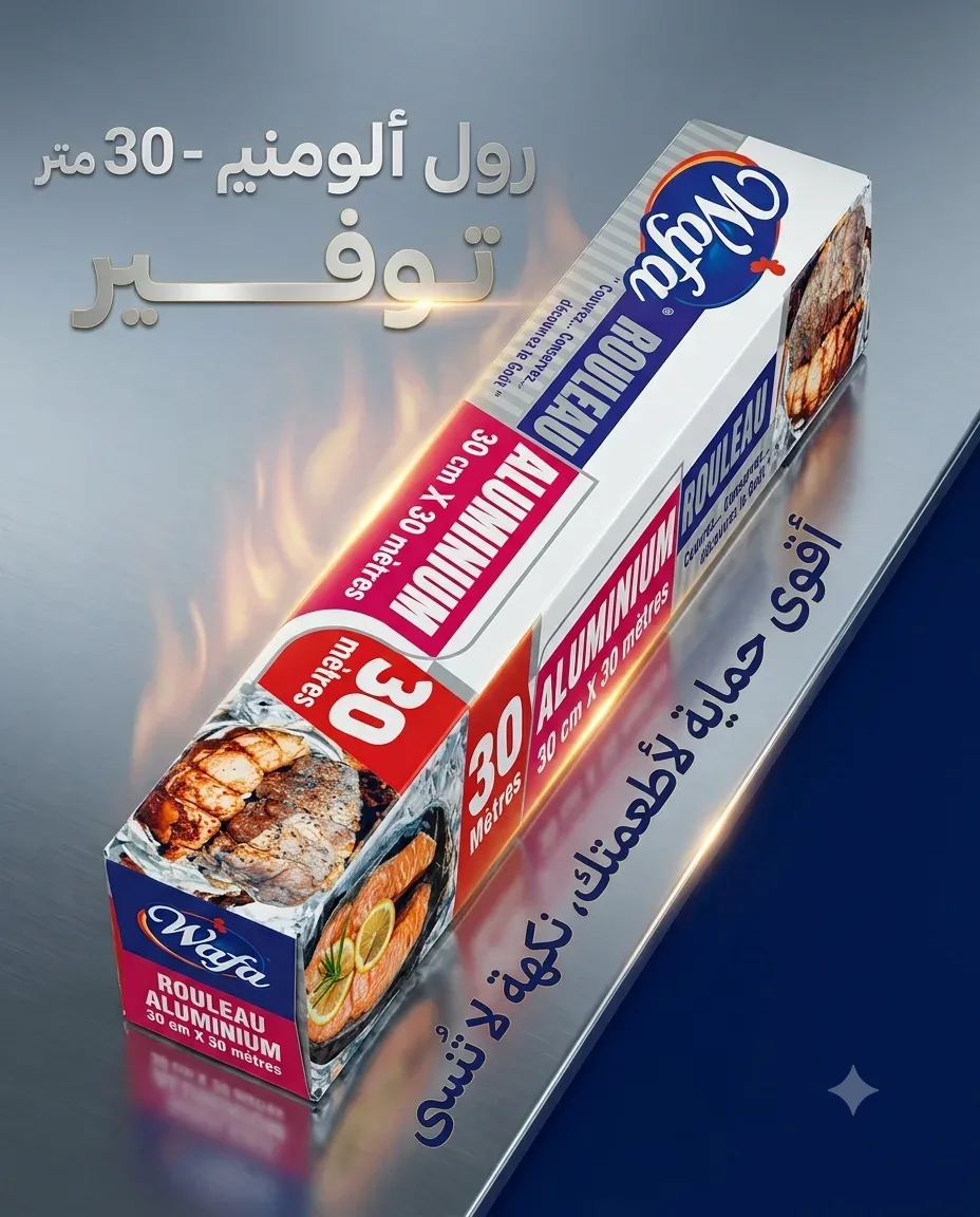 Wafa ورق اليمينيوم 30 متر