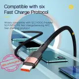 Cable Original ESSAGER 66W 6A USB-Type C - QC 3.0