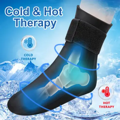 Poche de glace pour cheville en gel chaud et froid pour soulager les douleurs
